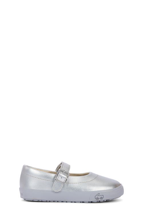 Shop See Kai Run Lucia Mary Jane Flat In Silver