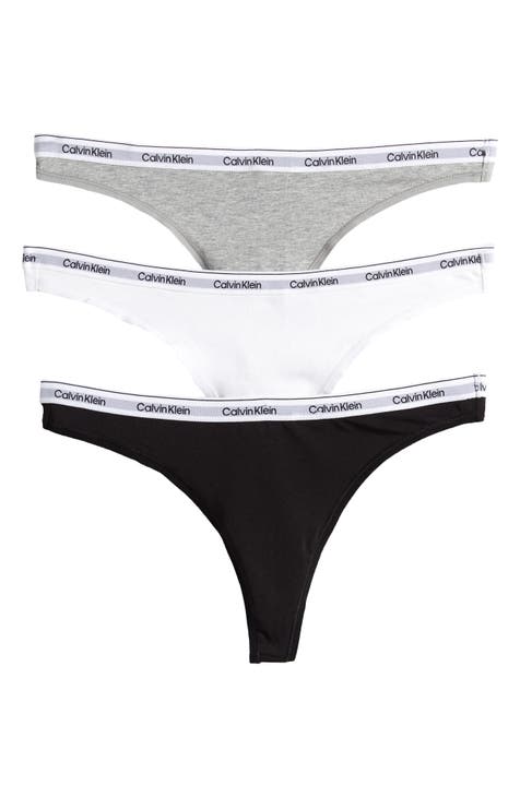 Cotton-blend Brazilian Panties Black Calvin Klein Underwear - Women