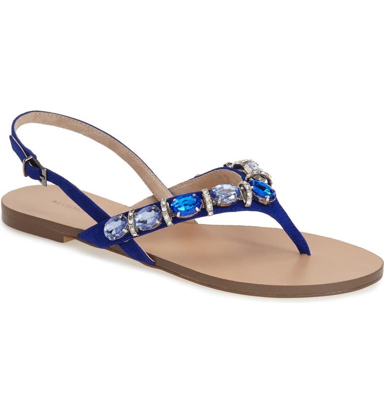 Menbur 'Urbain' Crystal Embellished Thong Sandal (Women) | Nordstrom