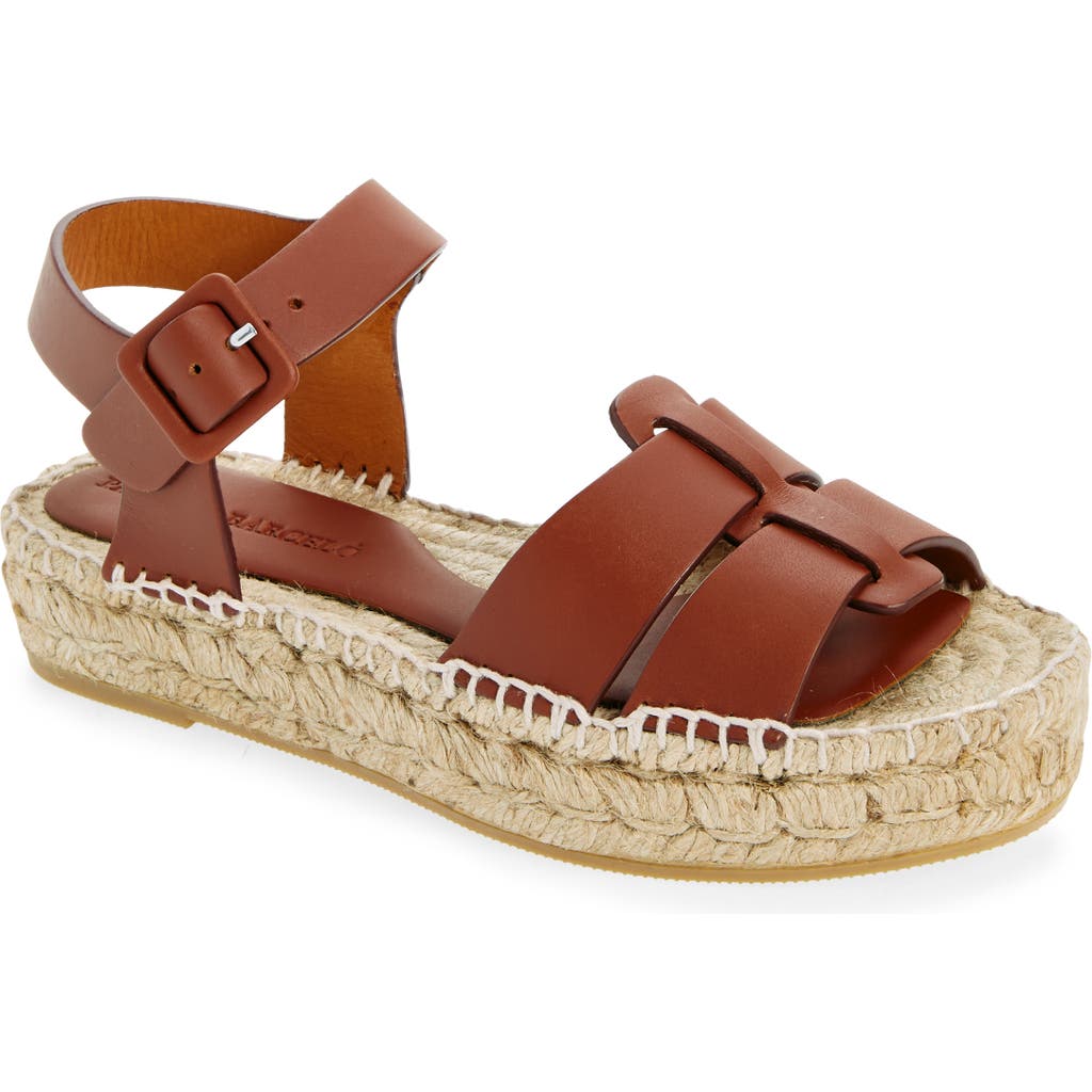 Paloma Barceló Paloma Barcelo Rosy Ankle Strap Espadrille Sandal In Cuoio