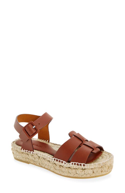 Paloma Barcelo Rosy Ankle Strap Espadrille Sandal Cuoio at Nordstrom,