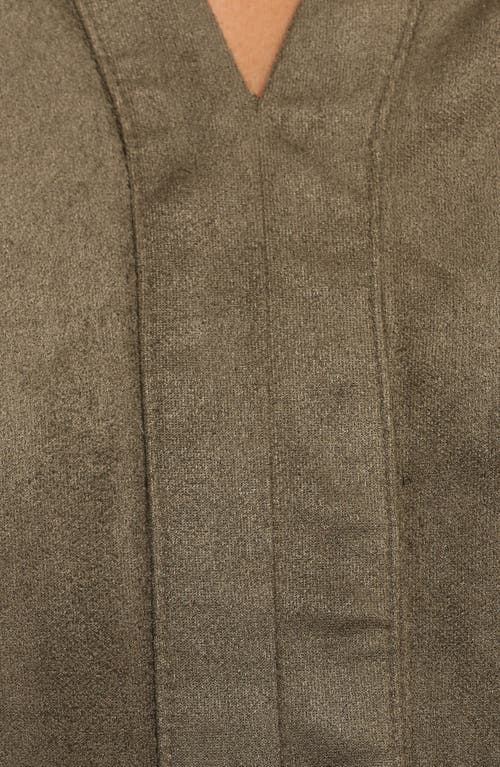 Petal And Pup Petal & Pup Alyx Faux Suede Minidress In Green