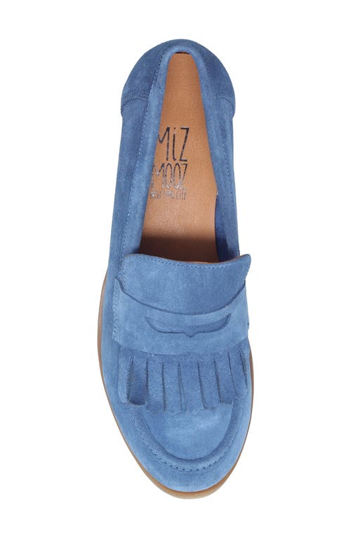 Miz Mooz Ilona Penny Loafer In Denim Suede