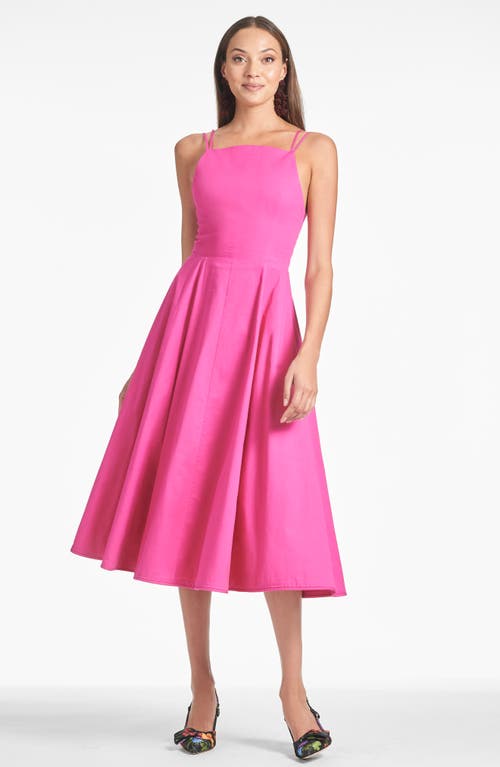 Shop Sachin & Babi Jacinta Fit & Flare Midi Dress In Cerise