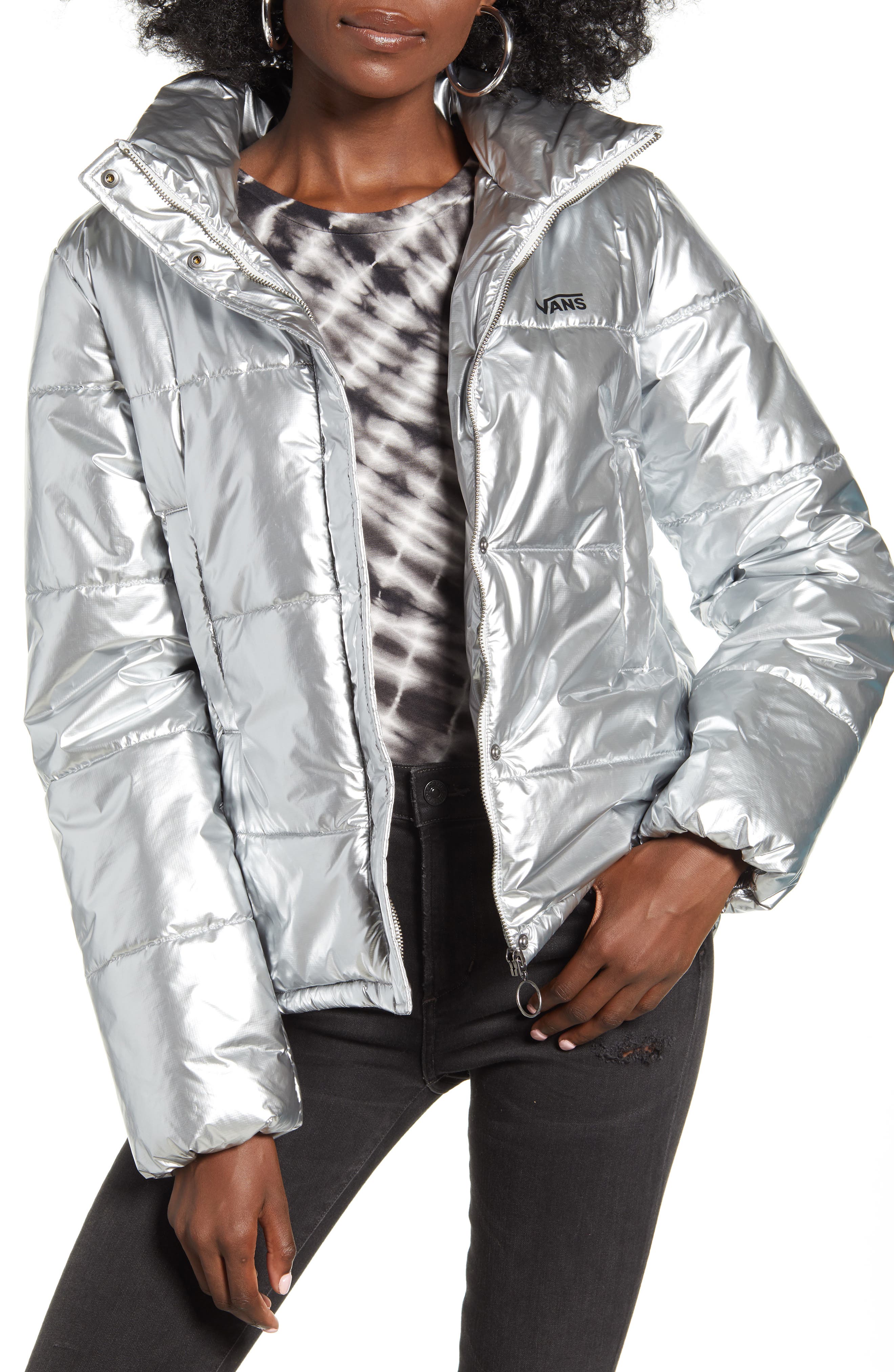 vans silver jacket