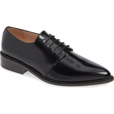 James Chan Gracie Plain Toe Derby, Black