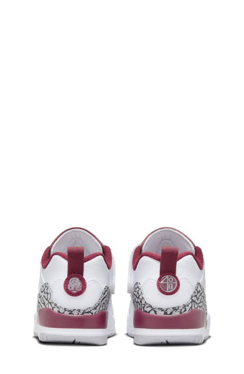 Nike Kids' Spizike Low Sneaker In White/red/grey