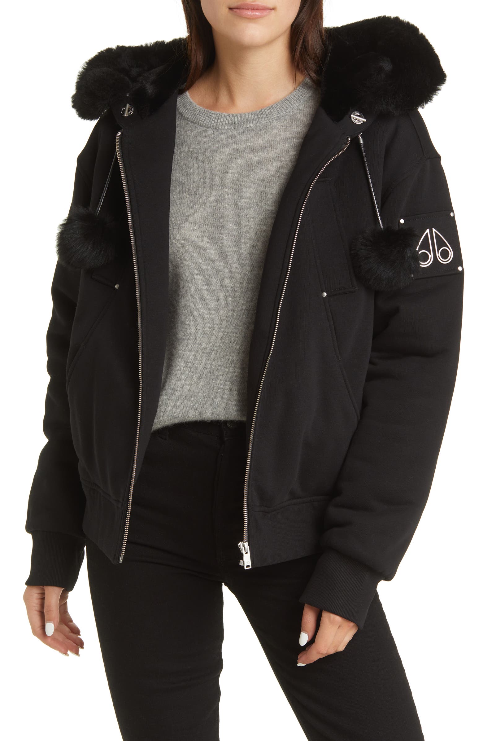 Black puffer jacket like Canada Goose from Moose Knuckles
