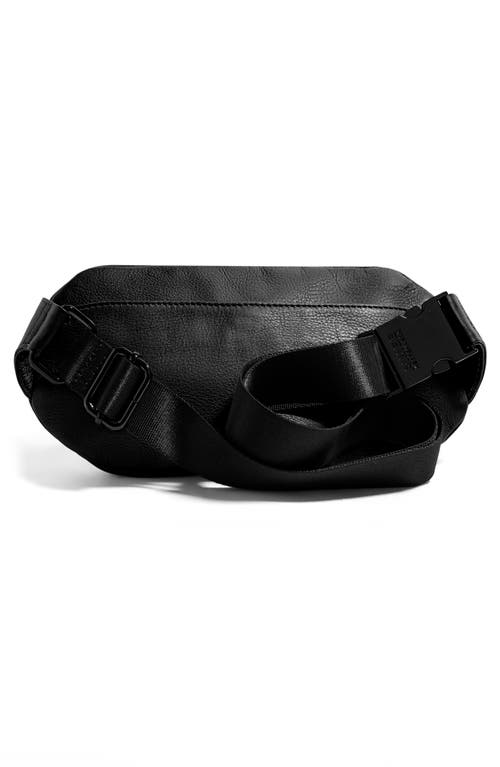 Shop Aimee Kestenberg Milan Leather Belt Bag In Black W/black
