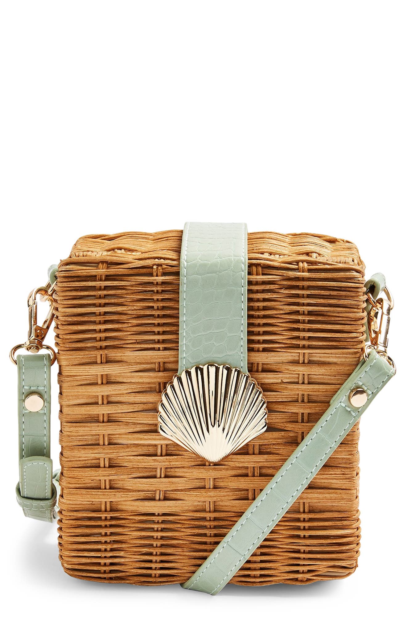 topshop wicker bag