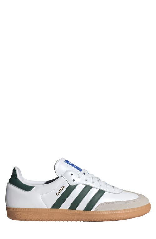 Shop Adidas Originals Adidas Gender Inclusive Samba Og Sneaker In White/collegiate Green/gum