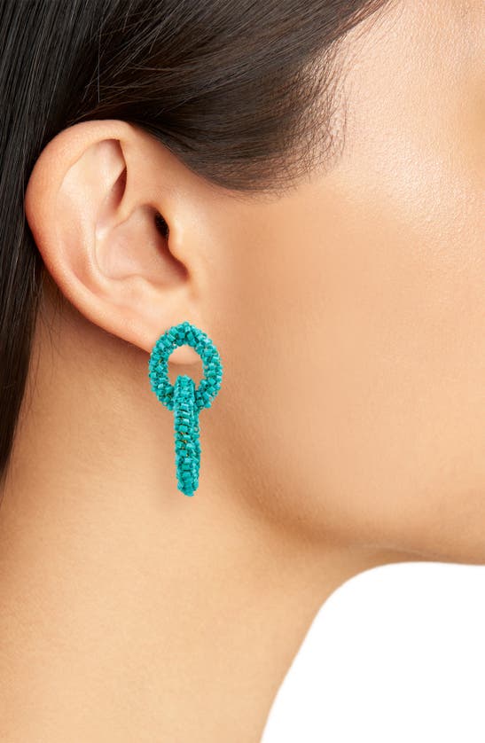 Shop Area Stars Imitation Turquoise Bead Drop Earrings