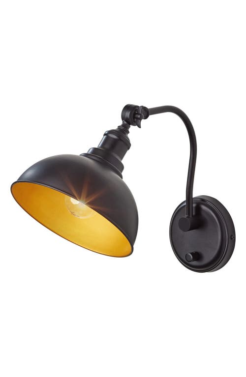 ADESSO LIGHTING Wallace Wall Lamp in Black/Gold at Nordstrom