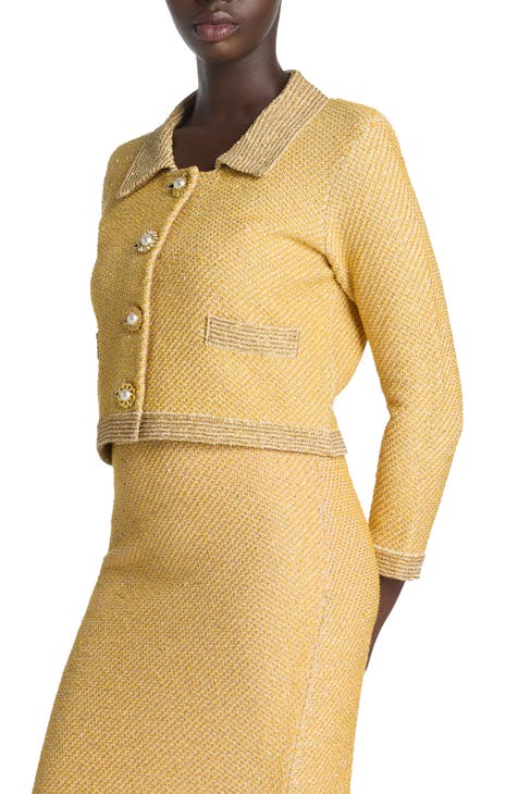 Womens gold evening on sale jackets