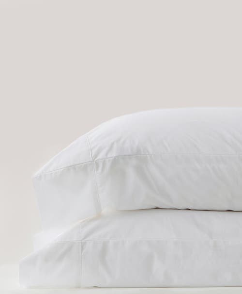 Shop Pact Organic Cool-air Percale Pillowcase 2-pack In White