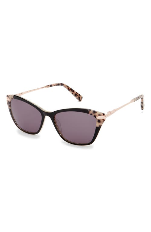 Ted Baker London 55mm Cat Eye Sunglasses In Black