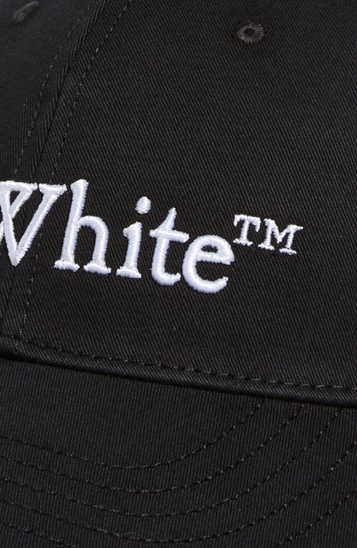 Off-white Out Of Office Baseball Cap Accessories In Black/white