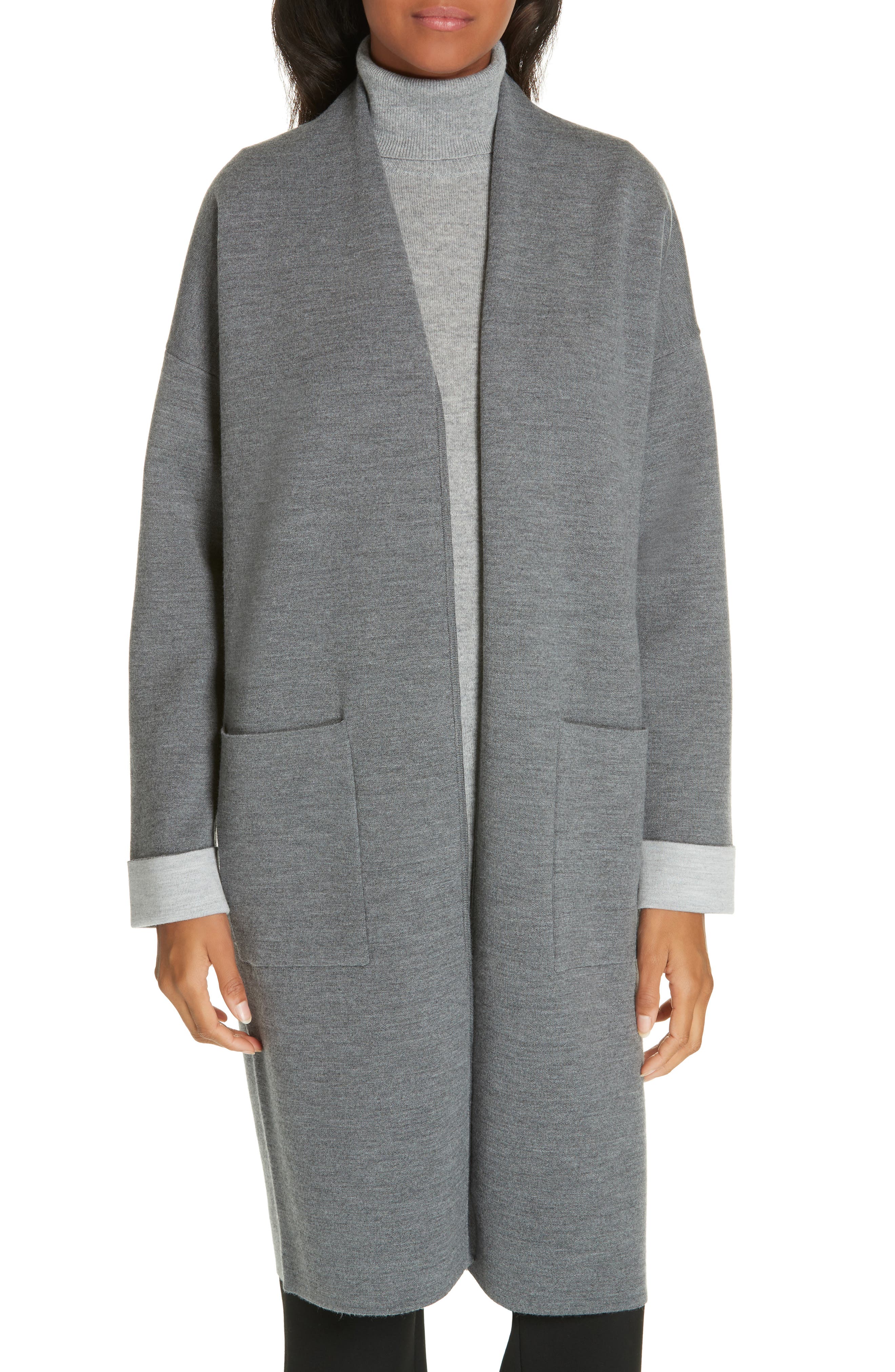 theory double face cardigan