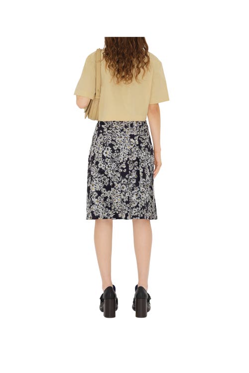 Burberry Cropped Cotton Shirt In Hay