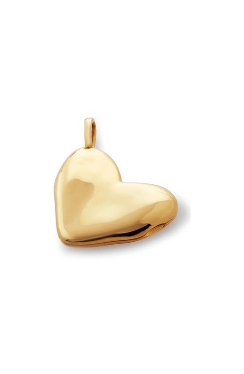 Monica Vinader Heart Locket Necklace in Yellow Gold at Nordstrom