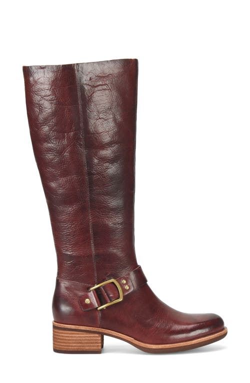 Shop Kork-ease ® Carli Knee High Boot In Burgundy Leather