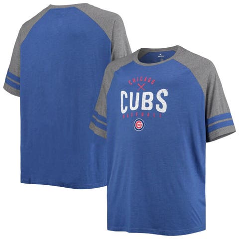 Women's Royal Chicago Cubs Stripe Long Sleeve Tunic T-Shirt