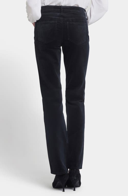 Nydj Marilyn Corduroy Straight Leg Pants In Black