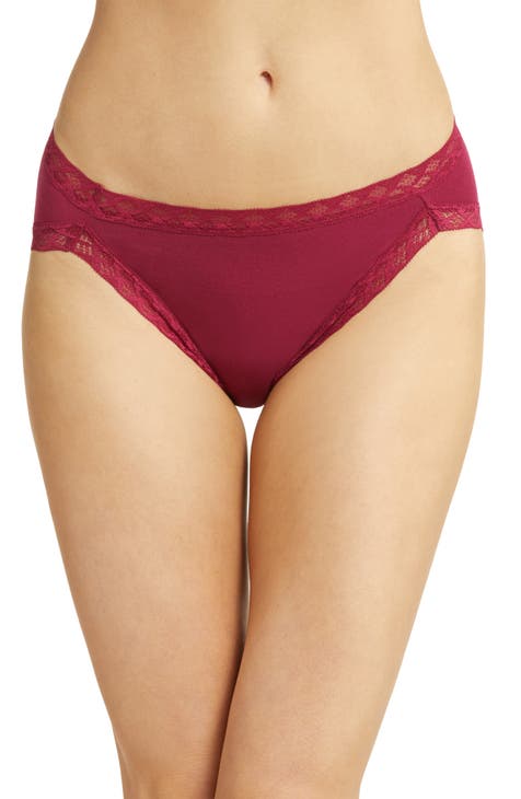 Jessica Simpson Women's Underwear - 3 Pack Microfiber Lace Tanga Panties (S-XL)