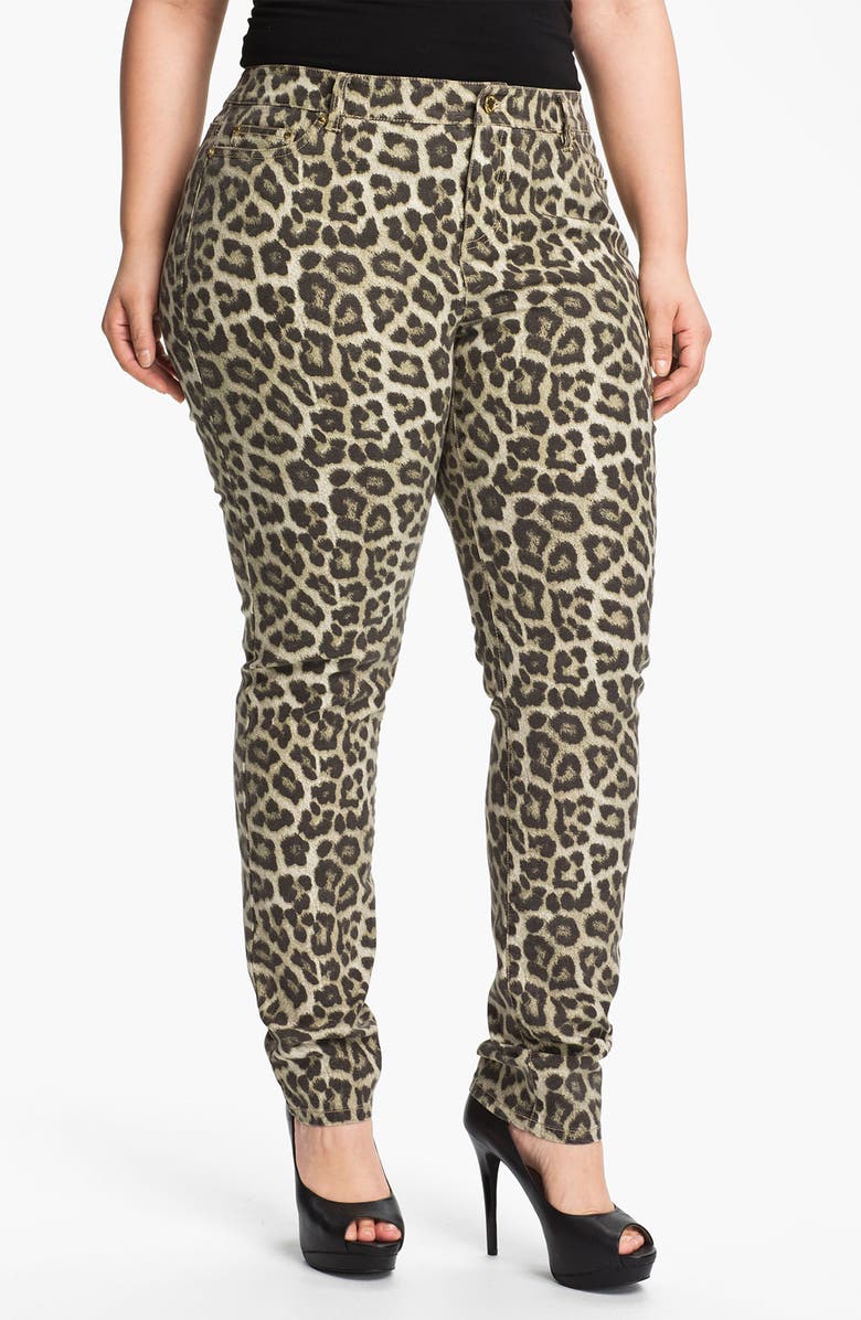 Michael Michael Kors Savannah Leopard Print Skinny Jeans Plus Nordstrom
