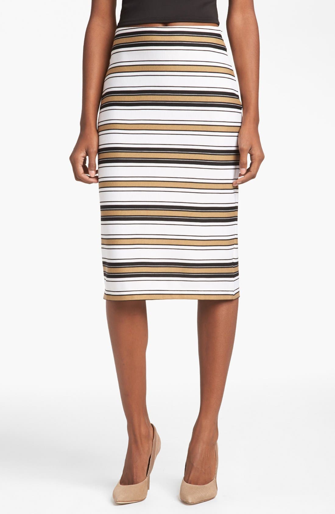 WAYF Stripe Tube Skirt Nordstrom