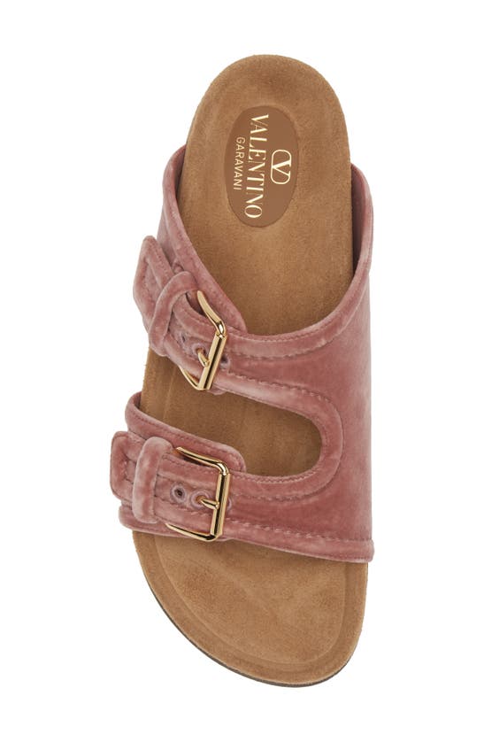 Valentino Anywear Slide Sandal In Lip/ Sigaro