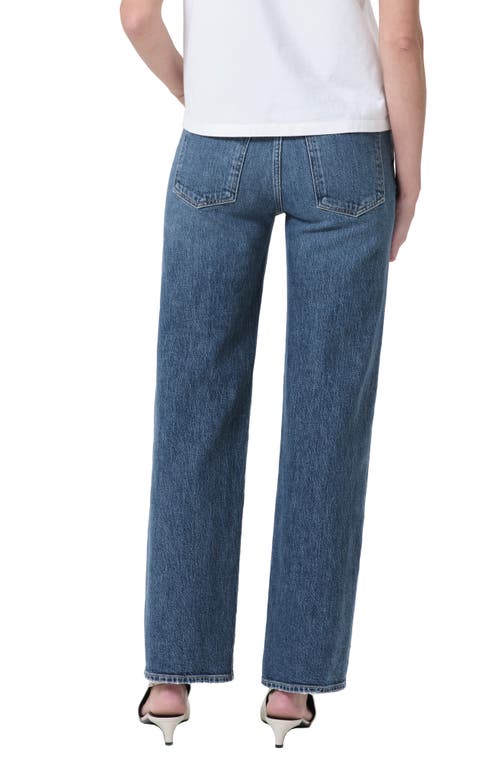 Agolde Valen Straight Leg Jeans With Faded Wash In Fix
