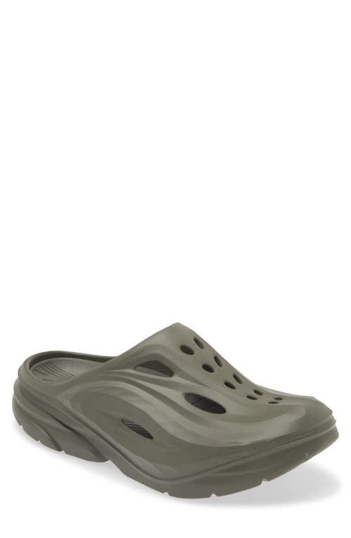 Hoka Gender Inclusive Ora Recovery Mule In Slate/slate