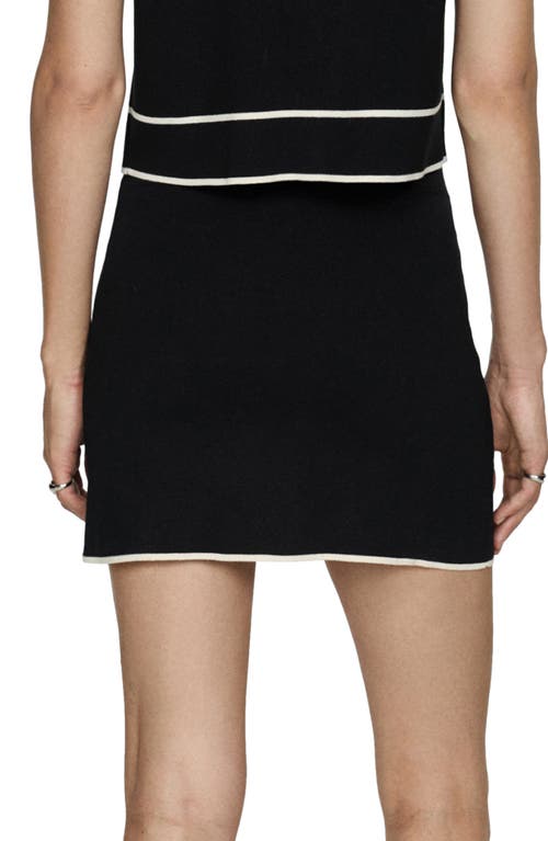 Shop Mango Pipa Pencil Miniskirt In Black