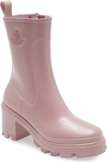 Moncler Loftgrip Block Heel Rain Boot (Women) | Nordstrom