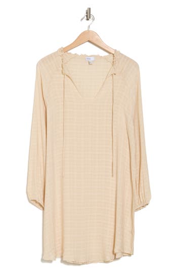NORDSTROM RACK NORDSTROM RACK LONG SLEEVE COVER-UP DRESS