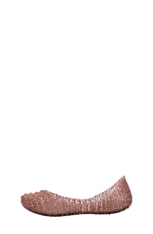 Shop Melissa Mini  Campana Zigzag Flat In Clear/purple