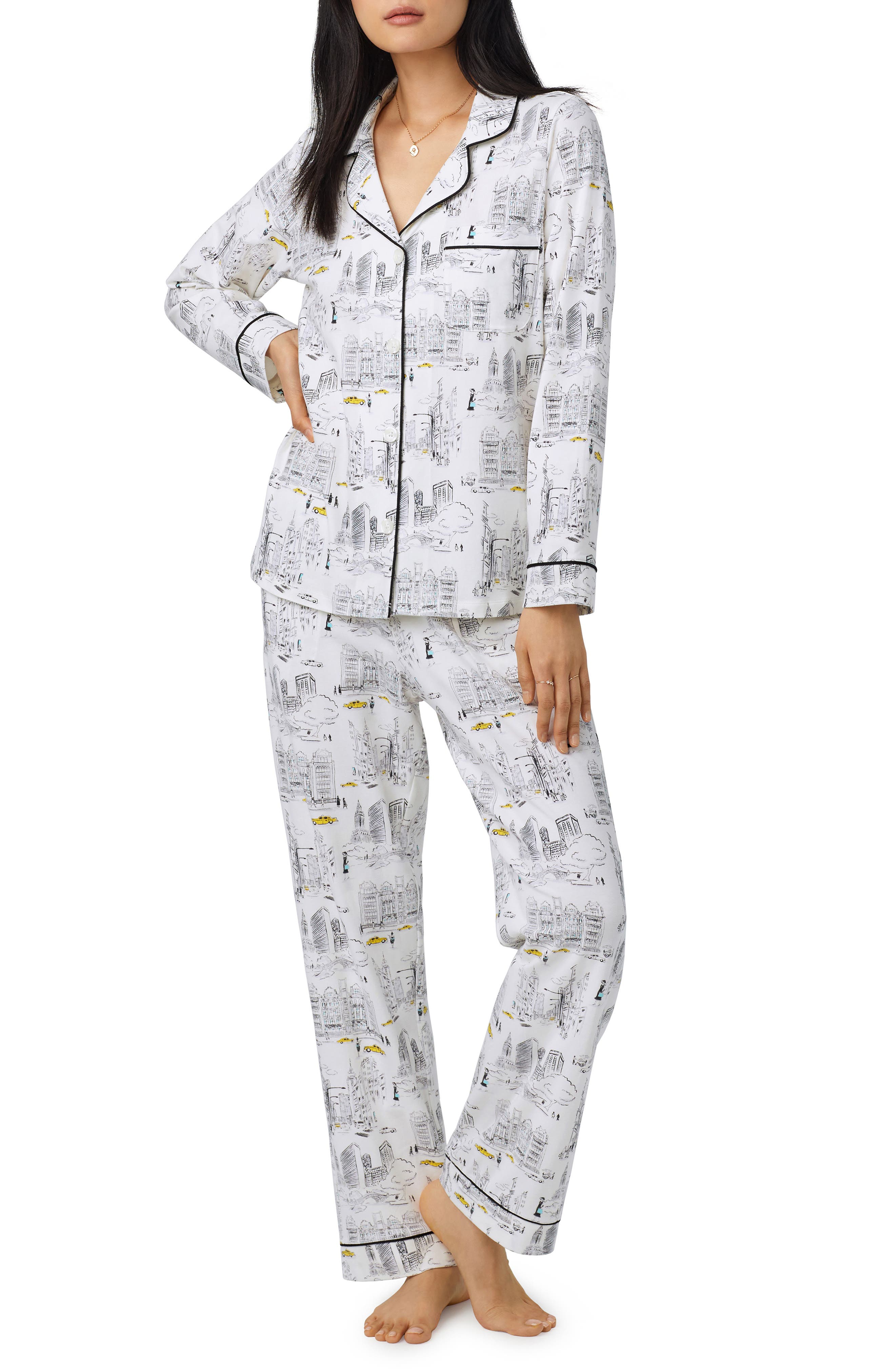 BedHead Pajamas Kid's Macaroon-Print Stretch Cotton 2-Piece Pajama