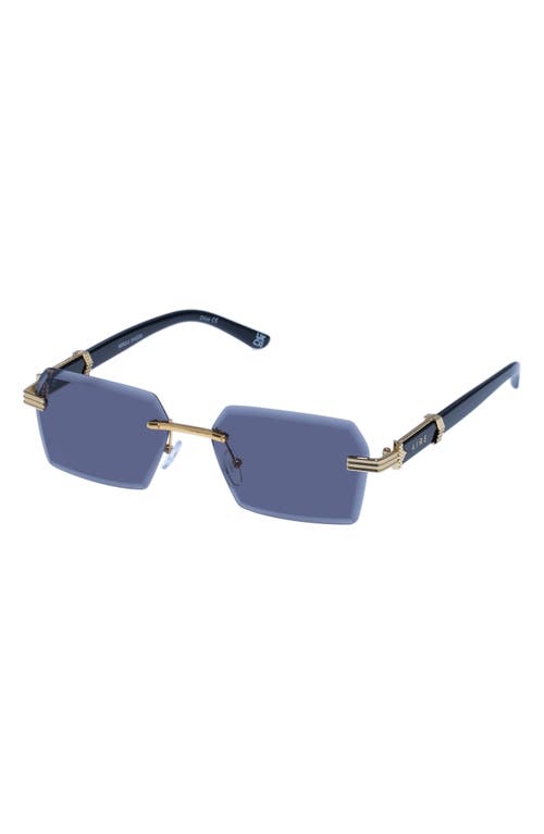 Shop Aire Nebula 60mm Rimless Square Sunglasses In Bright Gold/black