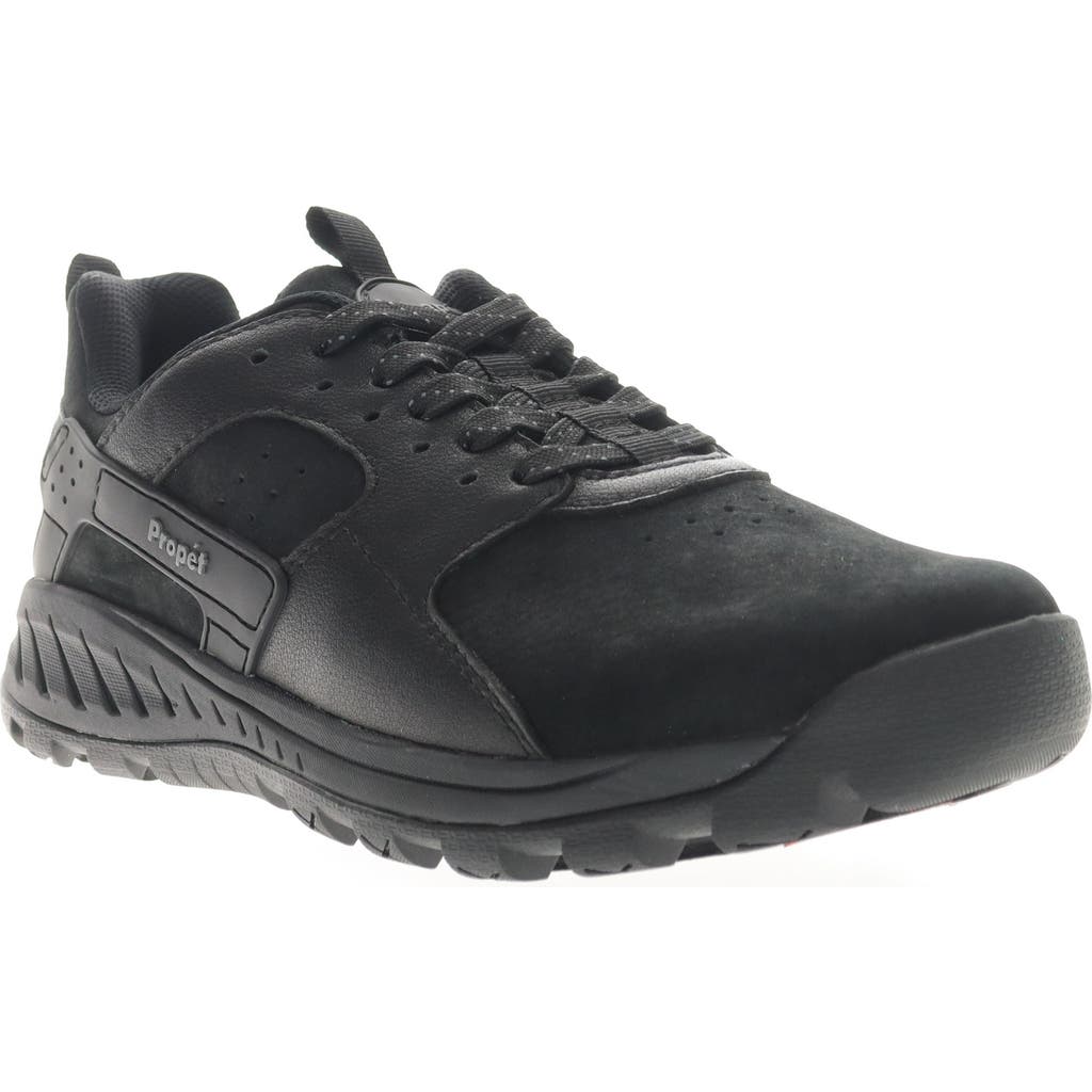 Propét Visper Waterproof Sneaker In Black Suede