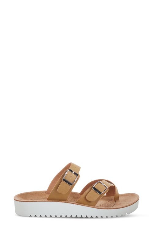 Shop Flexus By Spring Step Bayside Wedge Slide Sandal In Tan