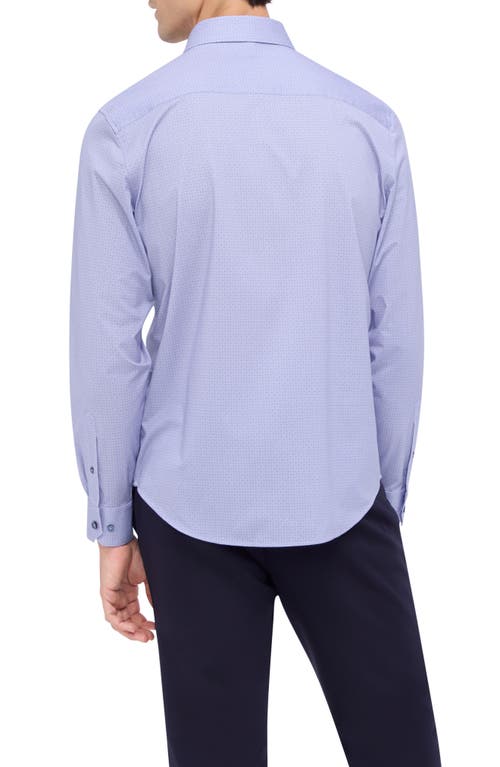 Shop Bugatchi James Ooohcotton® Print Button-up Shirt In Lilac