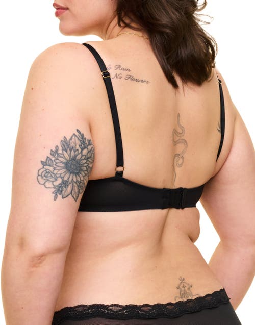 Adore Me Melrose Unlined Balconette Bra In Black