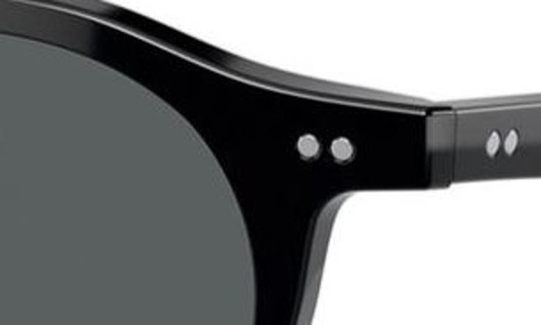 Oliver Peoples Op-13 47mm Polarized Round Sunglasses In Black