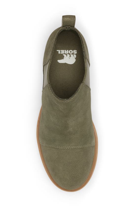 Sorel Evie Ii Chelsea Bootie In Stone Green/ Gum 2