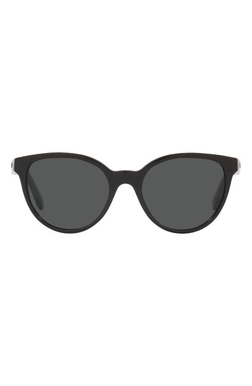 Versace Kids' Phantos 46mm Small Round Sunglasses In Black/dark Grey