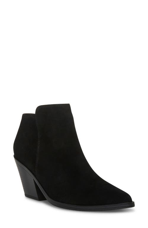 Noel Waterproof Pointed Toe Bootie in Black Suede