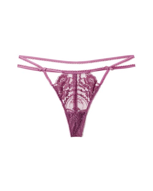 Shop Adore Me Enette G-string Panties In Dark Purple