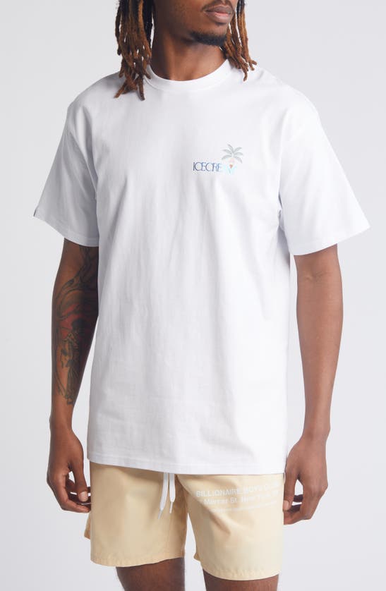 Icecream Baudelaire Graphic T-shirt In White