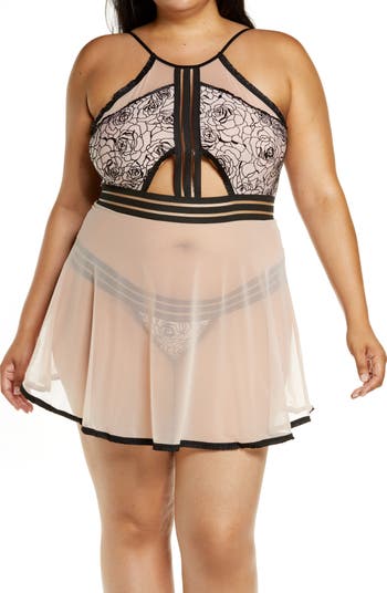 Chemise And Thong Set